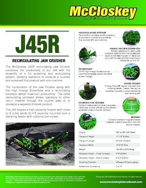 Concasseurs mobiles McCloskey J45R