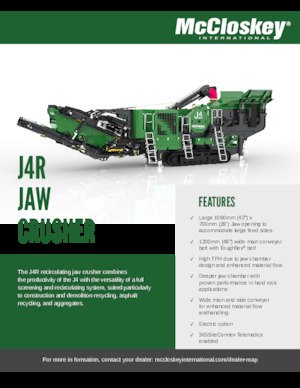 Concasseurs mobiles McCloskey J4R
