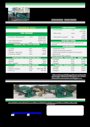 Concasseurs mobiles Komplet LEM 7040