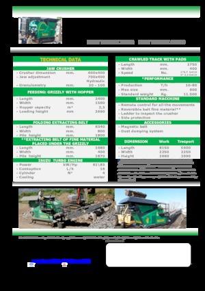 Concasseurs mobiles Komplet LEM TRACK 7040