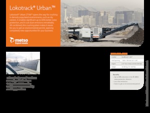 Concasseurs mobiles Metso Lokotrack Urban LT 106