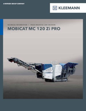 Concasseurs mobiles Kleemann MC 120 Zi PRO