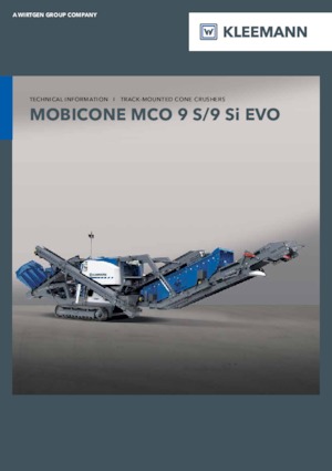 Concasseurs mobiles Kleemann MCO 9 Si EVO