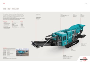 Concasseurs mobiles Powerscreen METROTRAK HA
