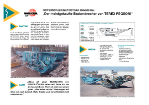Concasseurs mobiles Powerscreen Metrotrak