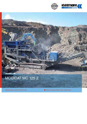 Concasseurs mobiles Kleemann MC 125 Z