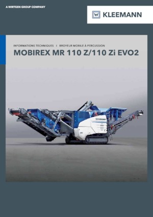 Concasseurs mobiles Kleemann MR 110 Zi EVO2