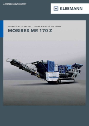 Concasseurs mobiles Kleemann MR 170 Z