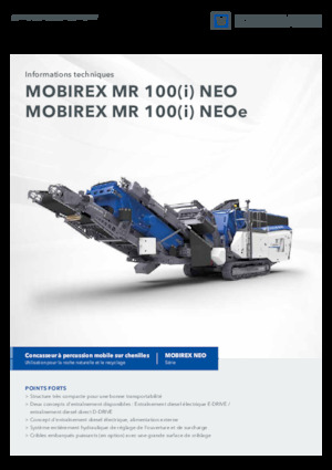 Concasseurs mobiles Kleemann MR 100i NEO