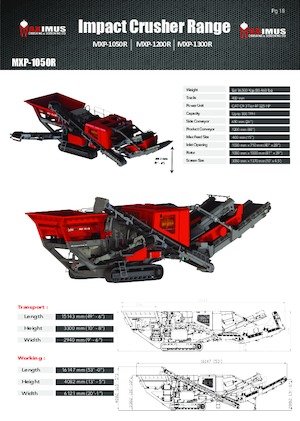 Concasseurs mobiles Rubble Master MXP-1050R