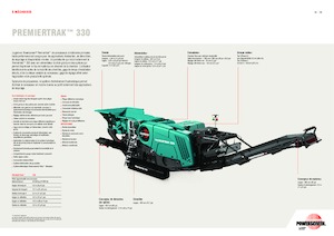 Concasseurs mobiles Powerscreen Premiertrak 330
