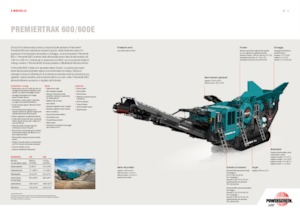 Concasseurs mobiles Powerscreen PREMIERTRAK 600E