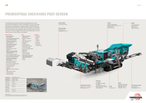 Concasseurs mobiles Powerscreen PREMIERTRAK R400X
