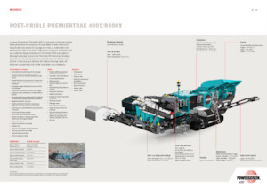 Concasseurs mobiles Powerscreen PREMIERTRAK R400X 