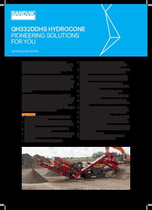 Concasseurs mobiles Sandvik QH332 DDHS