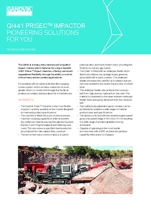 Concasseurs mobiles Sandvik QI441 SDHS