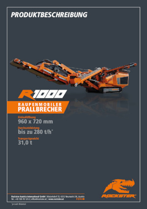 Concasseurs mobiles Rockster R1000