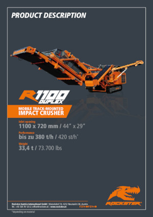 Concasseurs mobiles Rockster R1100D