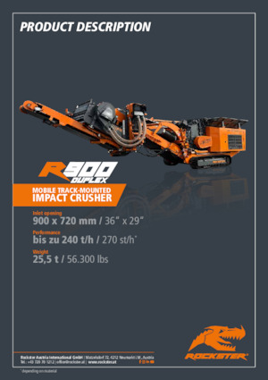 Concasseurs mobiles Rockster R900D