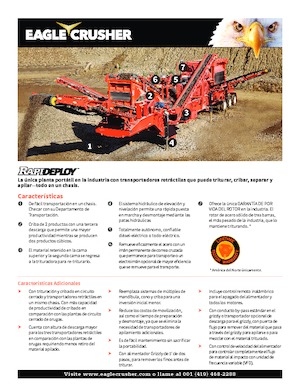 Concasseurs mobiles Eagle Crusher Rapid-Deploy 