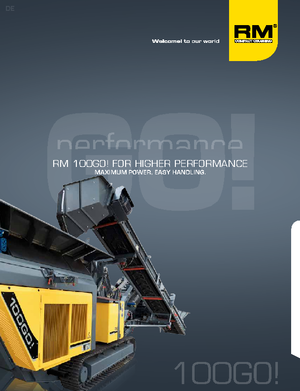 Concasseurs mobiles Rubble Master RM 100GO!