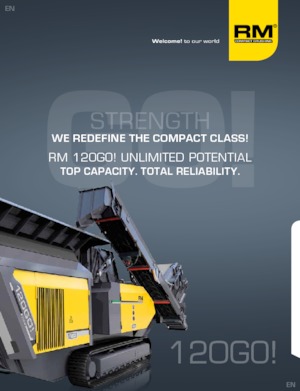 Concasseurs mobiles Rubble Master RM 120GO!
