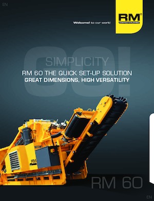 Concasseurs mobiles Rubble Master RM 60