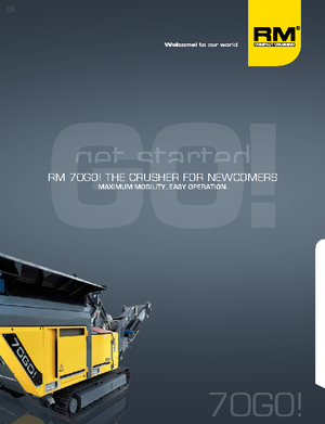 Concasseurs mobiles Rubble Master RM 70 GO!