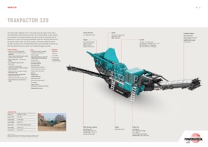 Concasseurs mobiles Powerscreen Trakpactor 320