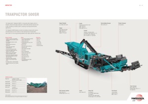 Concasseurs mobiles Powerscreen Trakpactor 500SR