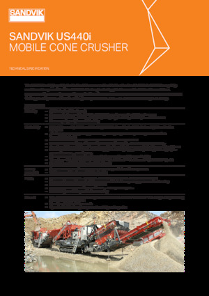 Concasseurs mobiles Sandvik US440i HS