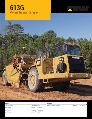 Scrapeurs Caterpillar 613G