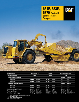 Scrapeurs Caterpillar 637 E ll