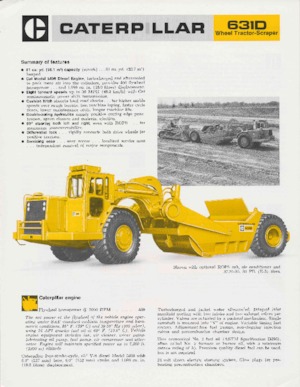 Scrapeurs Caterpillar 631D