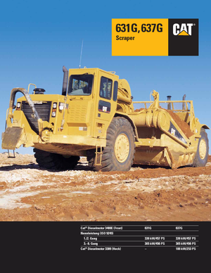 Scrapeurs Caterpillar 637G Auger