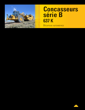 Scrapeurs Caterpillar 637K