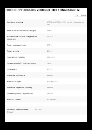 Scrapeurs Caterpillar 637K