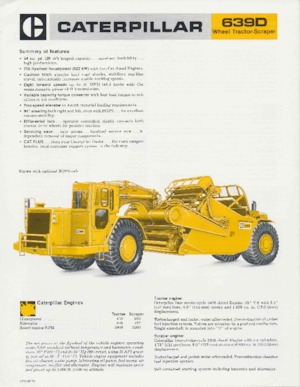 Scrapeurs Caterpillar 639D