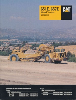 Scrapeurs Caterpillar 651 E