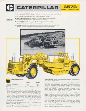 Scrapeurs Caterpillar 657B