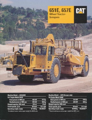 Scrapeurs Caterpillar 657E