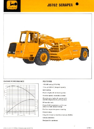 Scrapeurs John Deere Construction JD762