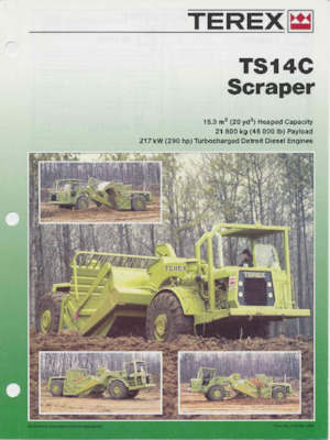 Scrapeurs Terex TS14C