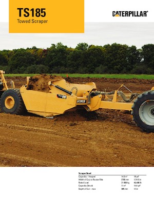 Scrapeurs Caterpillar TS185