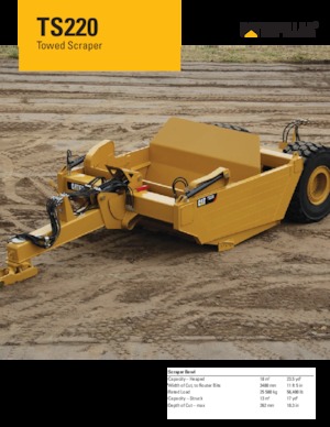 Scrapeurs Caterpillar TS220