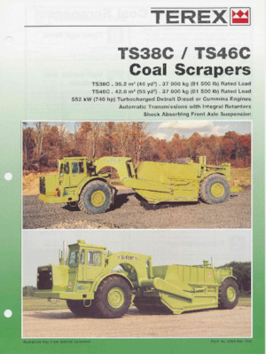 Scrapeurs Terex TS38C