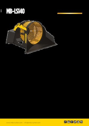 Godet Cribleur MB Crusher MB-LS140