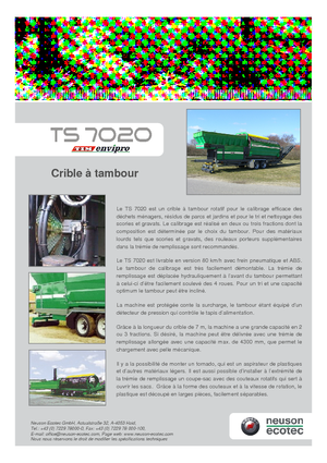 Tamiseurs Neuson-Ecotec TS 7020
