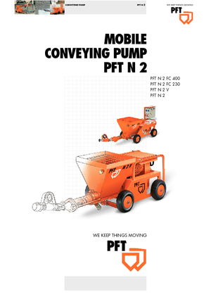 Pompes à vis sans fin PFT N 2 V