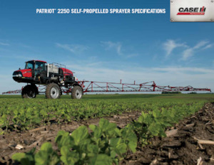 Pulverisateurs Automoteurs Case IH Patriot® 2250